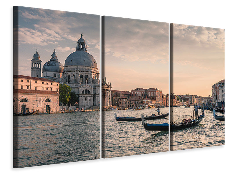 3-piece-canvas-print-at-the-canal-of-venice