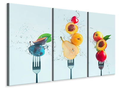 Pixxprint Frutta Frutta Frutta Secchio Stampa su Tela 120x80 cm Pixxprint Frutta Frutta Frutta Secchio Stampa su Tela 120x80 cm