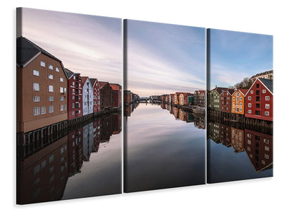 3-piece-canvas-print-trondheim-norway