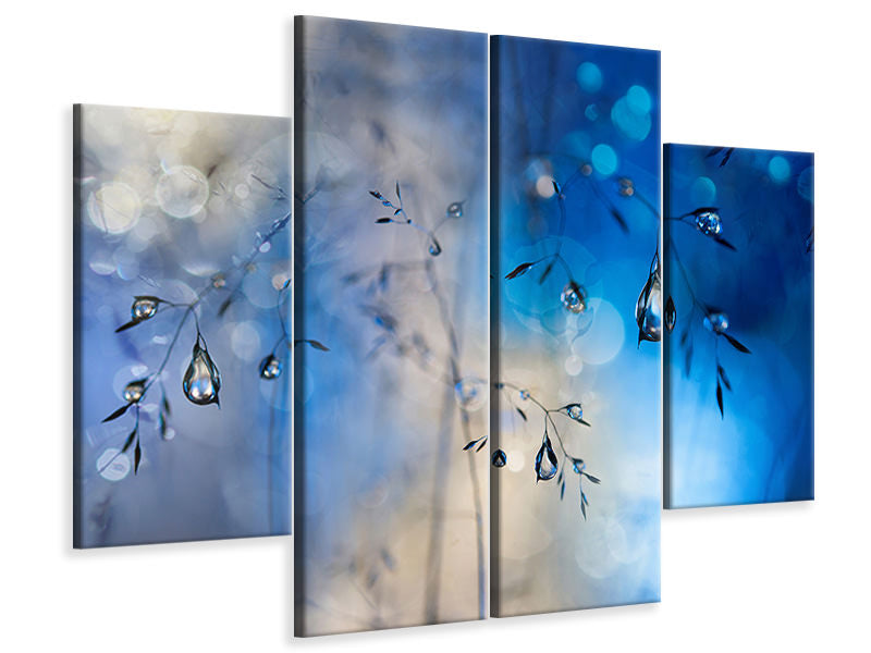 4-piece-canvas-print-blue-rain