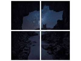 4-piece-canvas-print-cathedral-rock