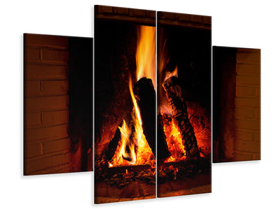 4-piece-canvas-print-fire-in-the-chimney