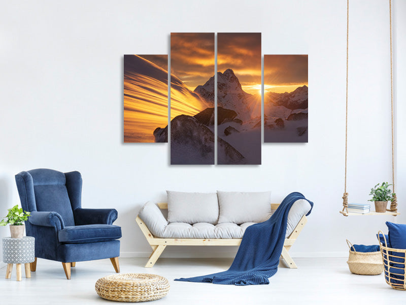 4-piece-canvas-print-glacier-light