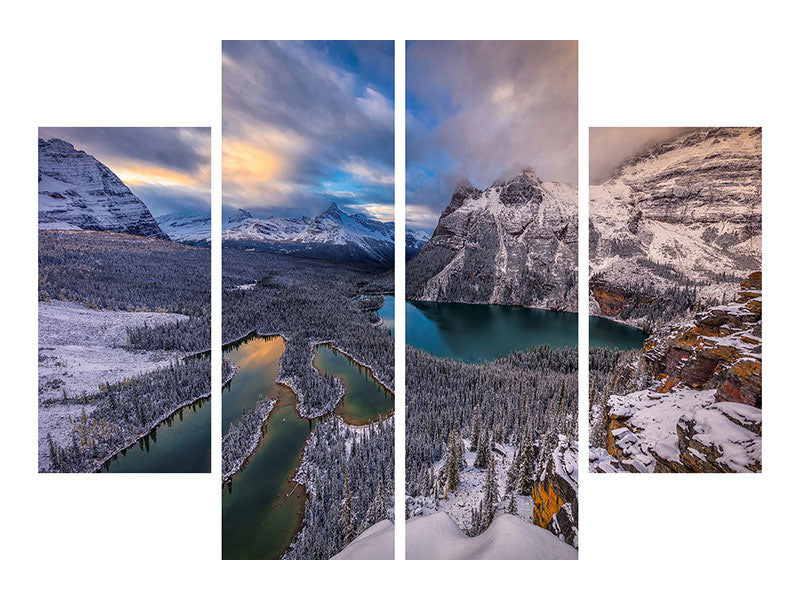 4-piece-canvas-print-lake-ohara