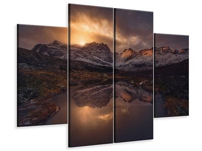 4-piece-canvas-print-lofoten-mountains