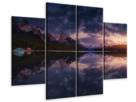 4-piece-canvas-print-maligne-mountains