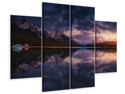4-piece-canvas-print-maligne-mountains