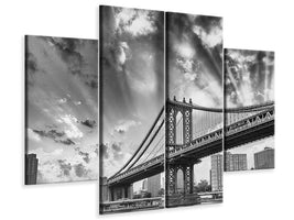 4-piece-canvas-print-manhattan-bridge