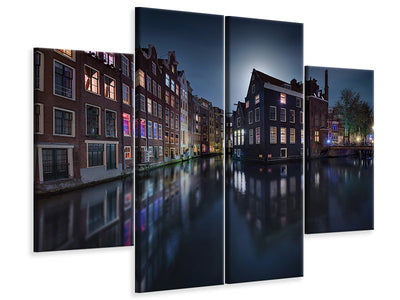 4-piece-canvas-print-moonlight-over-amsterdam