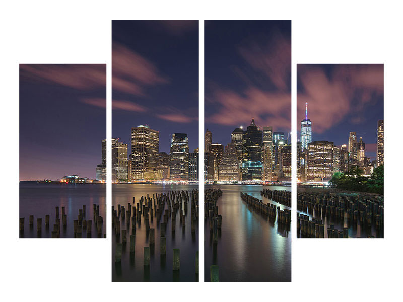 4-piece-canvas-print-new-york-city-at-night