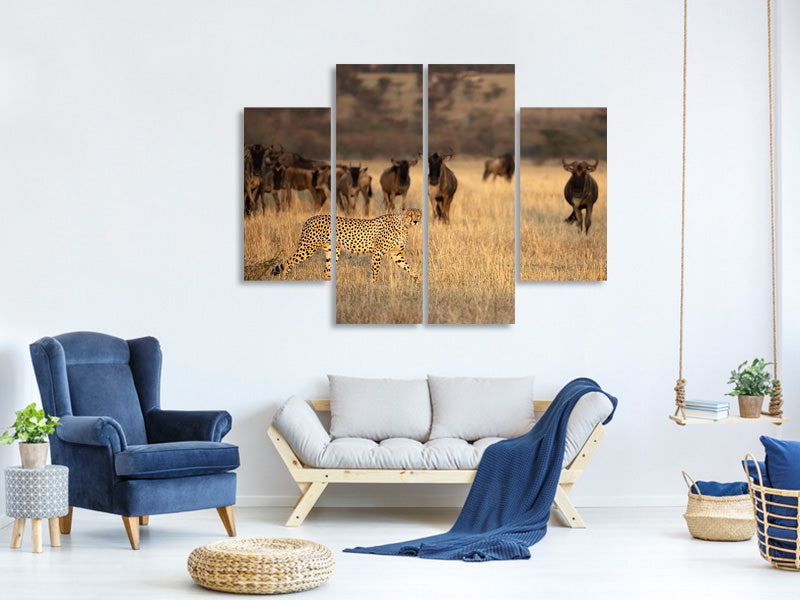 4-piece-canvas-print-on-the-hunt
