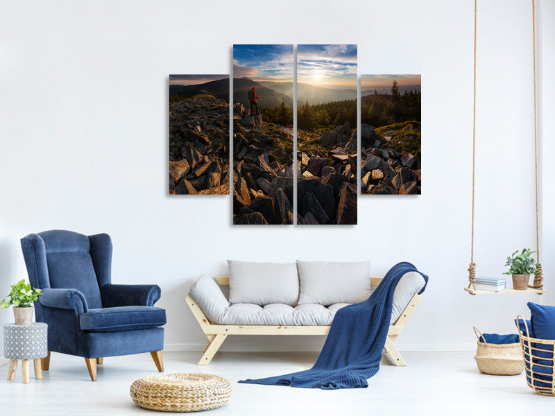 4-piece-canvas-print-rocks-table