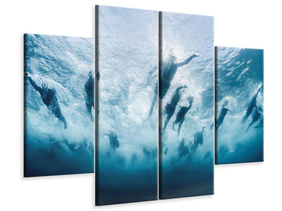 4-piece-canvas-print-swim