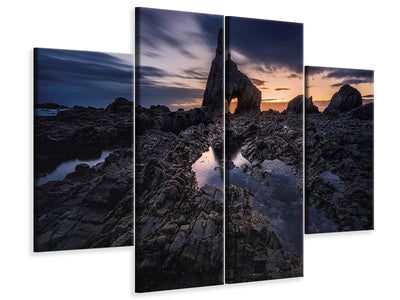 4-piece-canvas-print-waiting-the-sun