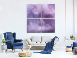 4-piece-canvas-print-watercolor-in-purple