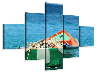 5-piece-canvas-print-a-fishing-boat