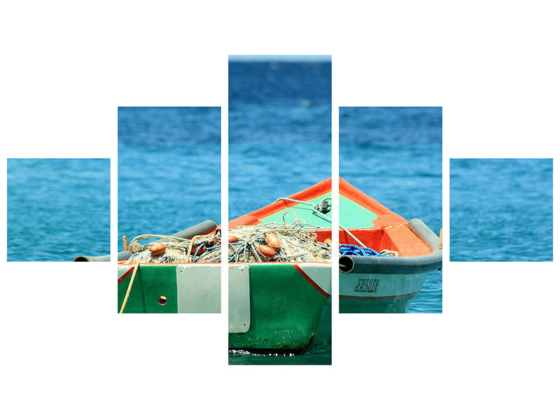 5-piece-canvas-print-a-fishing-boat