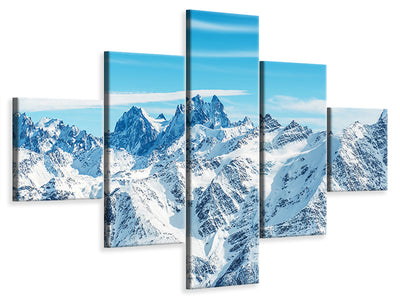 5-piece-canvas-print-alpine-panorama