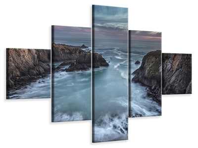 5-piece-canvas-print-black-point-cove