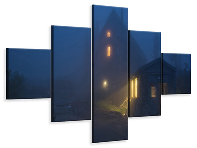 5-piece-canvas-print-blue-hour-mood
