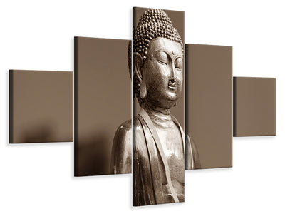 5-piece-canvas-print-buddha-in-meditation-xl