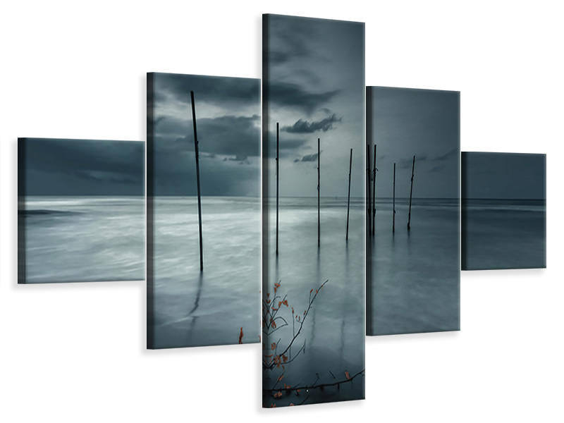 5-piece-canvas-print-forever-blue