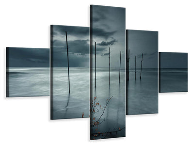 5-piece-canvas-print-forever-blue