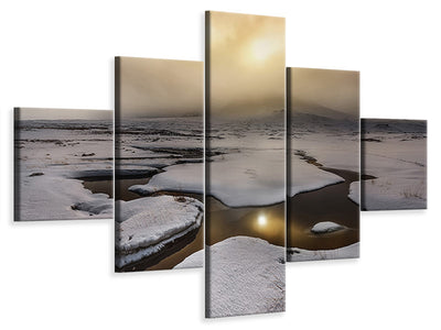 5-piece-canvas-print-golden-iceland