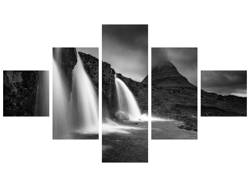 5-piece-canvas-print-kirkjufellsfoss