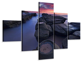 5-piece-canvas-print-lighthouse-ii