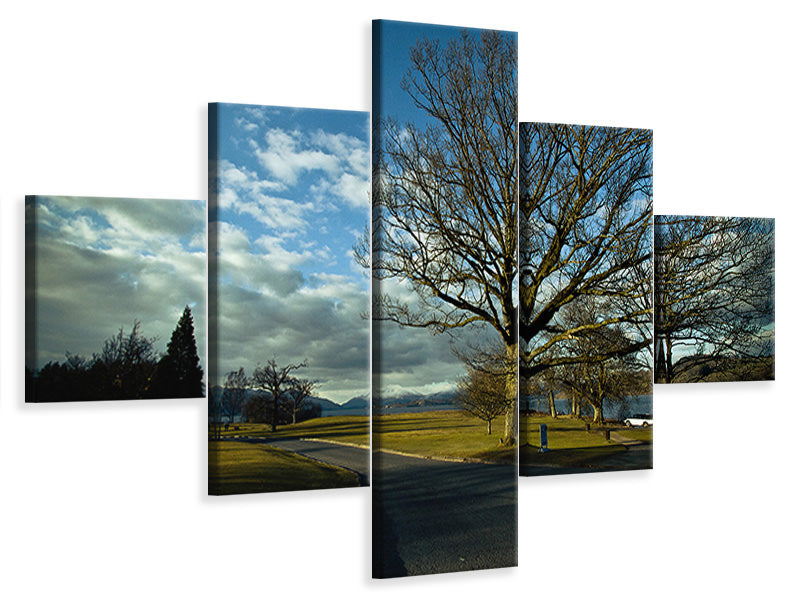 5-piece-canvas-print-loch-lomond