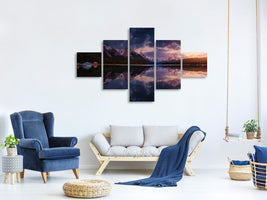 5-piece-canvas-print-maligne-mountains