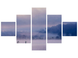 5-piece-canvas-print-misty-lake-iv