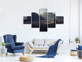 5-piece-canvas-print-morning-in-dolomites