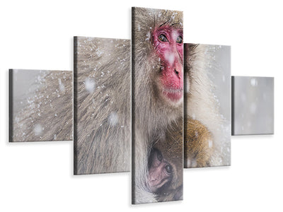 5-piece-canvas-print-mothers-warmth