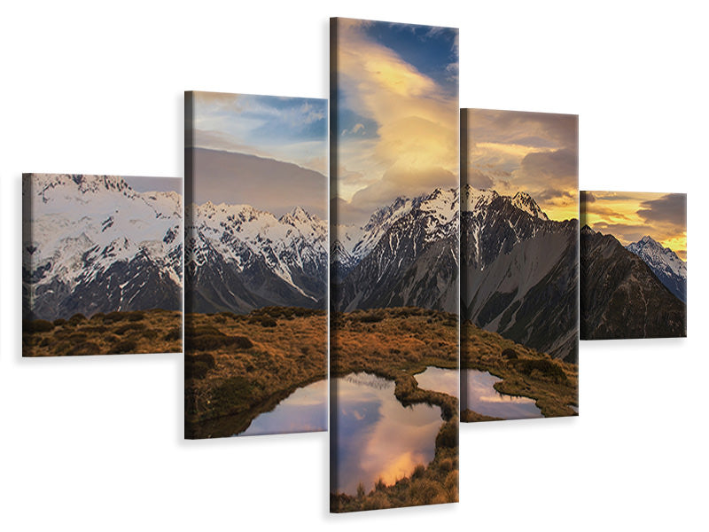 5-piece-canvas-print-mountain-light