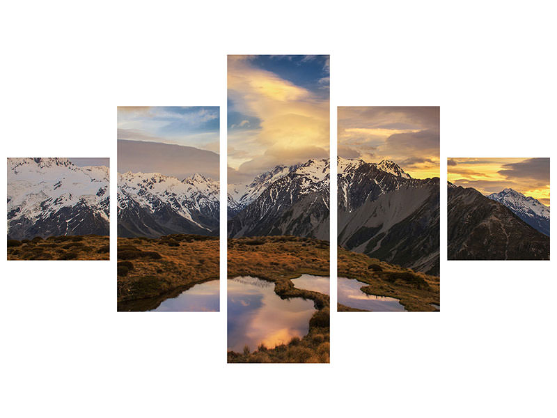 5-piece-canvas-print-mountain-light
