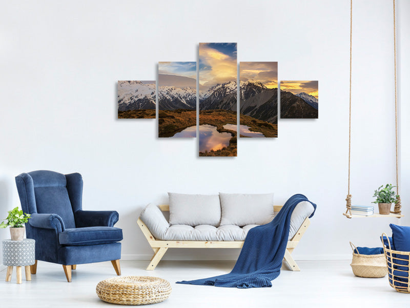 5-piece-canvas-print-mountain-light