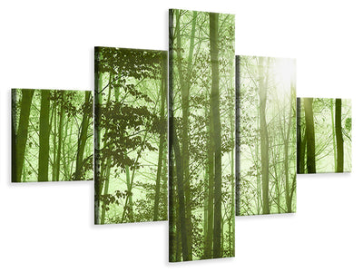 5-piece-canvas-print-nibelungen-forest