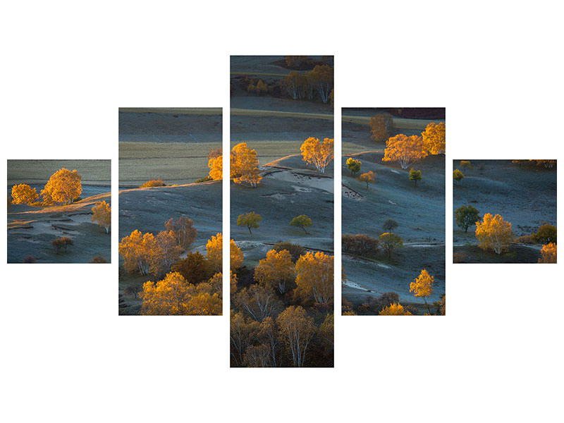 5-piece-canvas-print-prairie-light