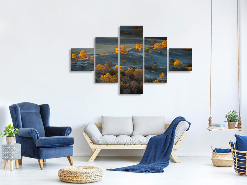 5-piece-canvas-print-prairie-light