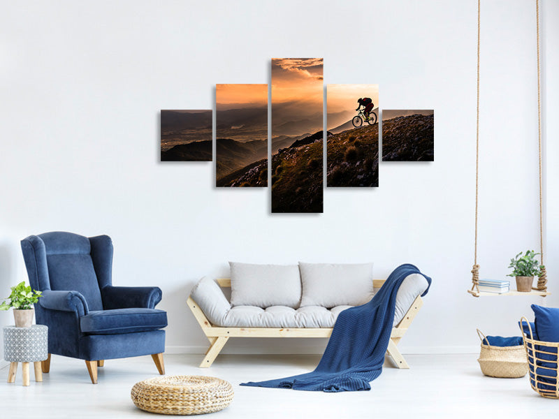 5-piece-canvas-print-sunset-ride