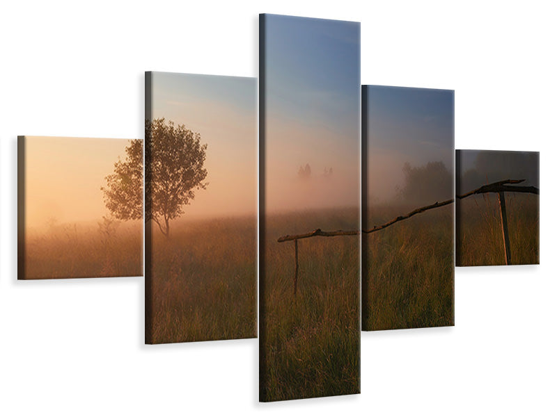 5-piece-canvas-print-the-summer-field