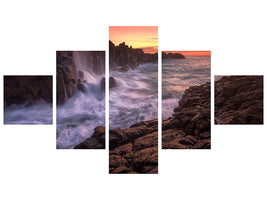 5-piece-canvas-print-wall-by-the-sea