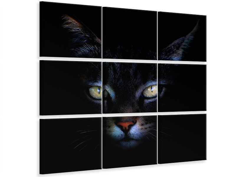 9-piece-canvas-print-cat