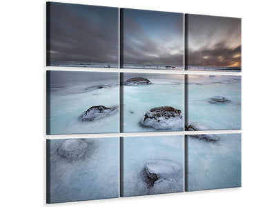 9-piece-canvas-print-frozen-coastline
