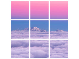 9-piece-canvas-print-pink-in-the-sky