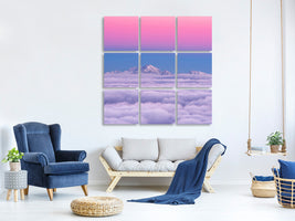 9-piece-canvas-print-pink-in-the-sky