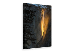 canvas-print-golden-waterfall