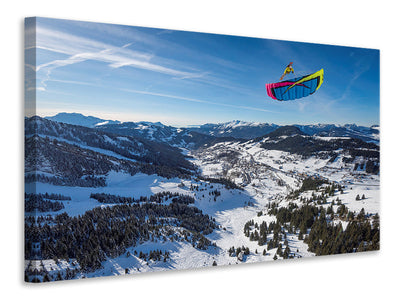 canvas-print-michael-regnier-speedriding-in-la-clusaz